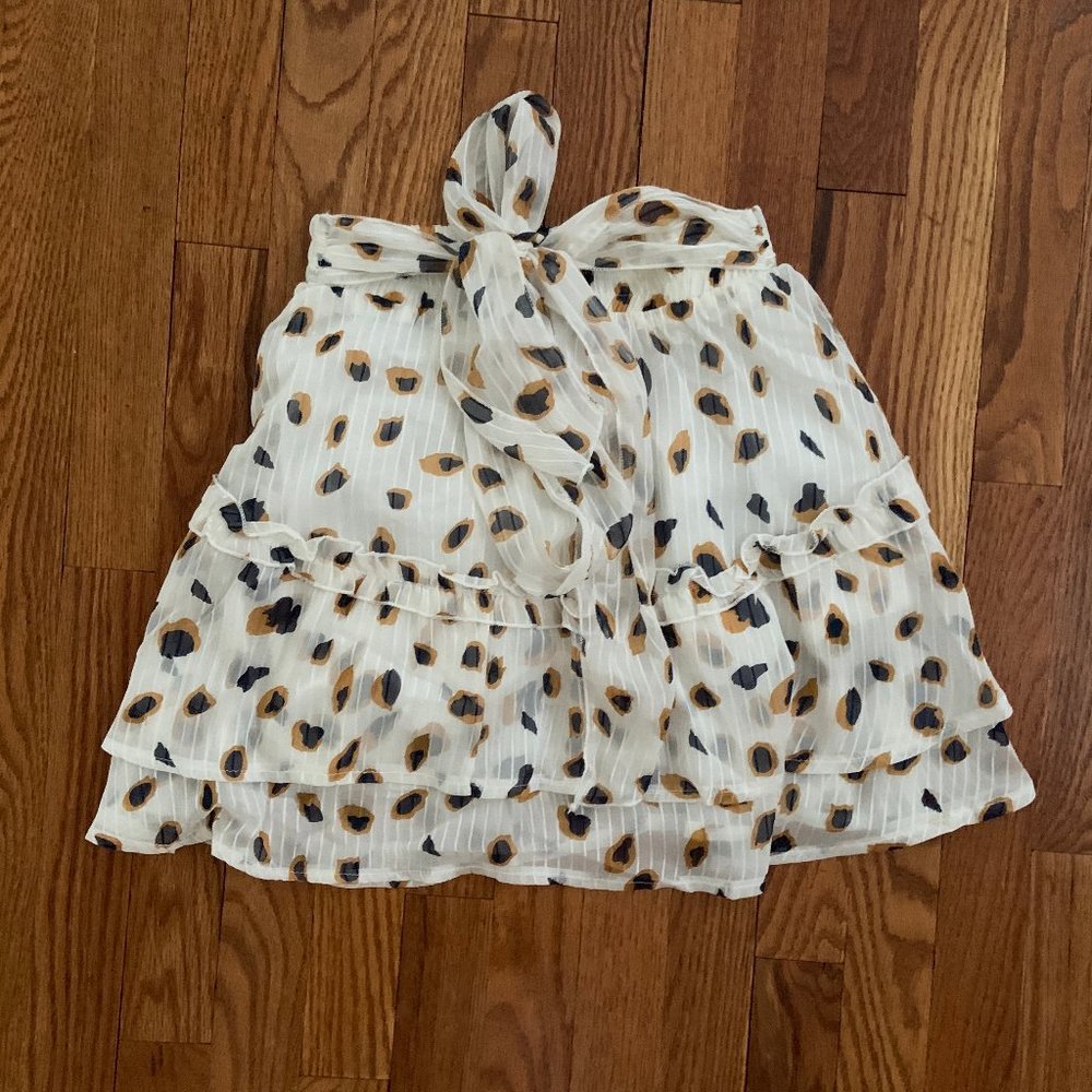 Tie Spotted Mini Skirt: Princess Polly